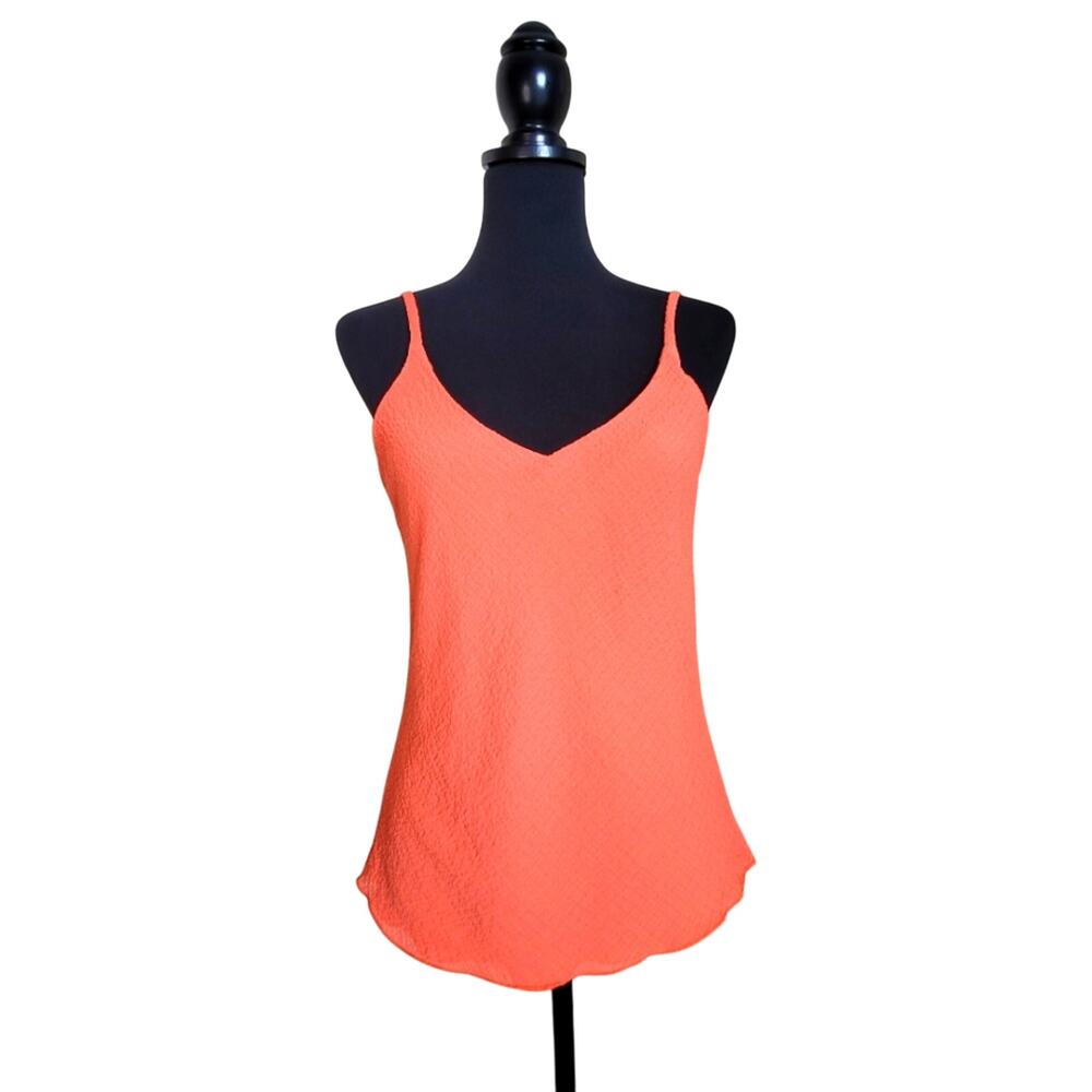 AD Twenty Tank Camisole Top, Small Tangerine Orange NEW